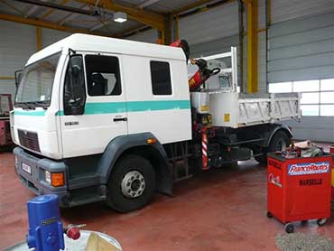 Atelier de modification de Poids Lourds